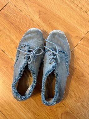 Michael Kors Light Blue Denim Espadrille Sneakers